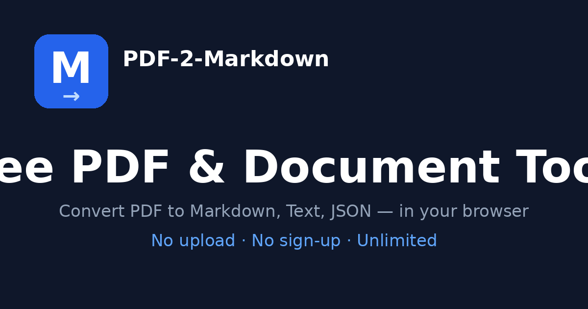 PDF to Markdown Converter screenshot 1